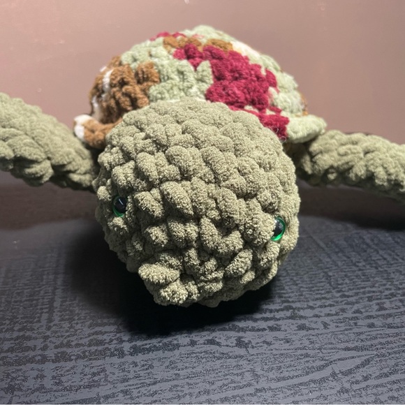 Turtle Plush - Handmade Multi colour Shell - Picture 1 of 4
